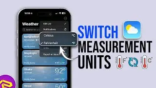 How to Switch Measurement Units in Weather App on iPhone | Change &deg;F to &deg;C For Weather!!