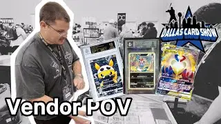 I Hit BIG With Beckett Grading | Dallas Card Show VENDOR POV | Pancho Pikachu Black Label
