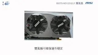 msi 微星 R6570-MD1GD3/LP 雙風扇