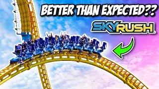 How The NEW SkyRush Restraints Feel & Ride! | HersheyPark 2024