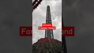 Volcano shot tower Fantasy Island Skegness on ride POV #shorts #ingoldmells