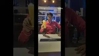 Virgin Pina colada essay recipe for Behind the bar &Make it at home #bartenderskills #short #viral