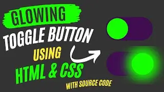How to Make Toggle Button in HTML CSS | How to Create Toggle Button using HTML CSS with Source Code
