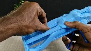 Satisfying Support Removal from 3D Printed Modern Woman Model!