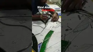 How to make a Stained Glass Door || 2023 #glass #aluminium #viral