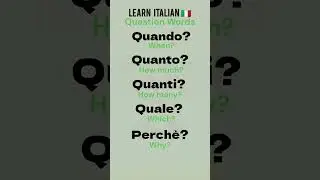 Basic Italian Words | Simple way of Learning Italian | Learn Italian Easy Way  #learningitalian