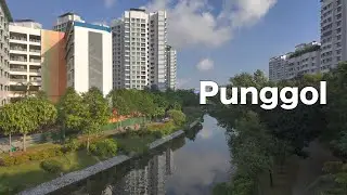 Punggol Neighbourhood walking in the morning