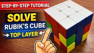 Easy step by step tutorial of how to make Rubik’s cube (Top Layer) in Hindi