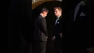 Groom can&rsquo;t hold back his tears of joy! 😭 #shorts