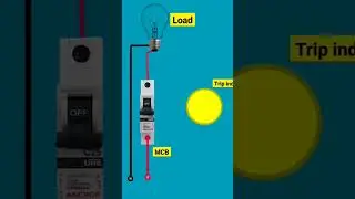 MCB load trip indicator 💡 #electrician #itistudent #youtubeshorts #subscribers #comment #like me⚡💡