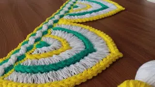 Toran Design #Door hanging toran#Woolen toran design#Crochet Door decoration#Woolen art and craft