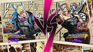 CAESAR ANTHONIO ZEPPELI vs JEAN PIERRE POLNAREFF - JoJo's Bizarre Adventure All Star Battle 2013