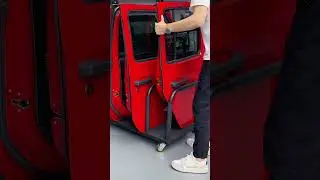 Jeep Wrangler & Ford Bronco Movable Door Storage Cart Holder #shorts