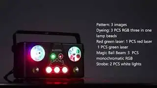 TOP PRO DISCO LAMP RGB DJ LED LIGHT 5 IN 1 #toppro