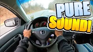LOUD 2004 Honda Accord V6-6MT Coupe POV Drive (PURE  SOUND)