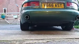aston martin db7 vantage with factory sports exhaust
