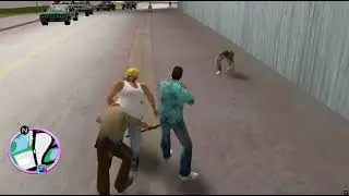 Tommy vs Police Cop in GTA vice City 