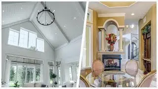 75 Multicolored Floor Living Space With A Two-sided Fireplace Design Ideas You'll Love 🏡