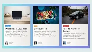 How To Build a Beautiful Blog Post Card Using HTML CSS And JavaScript | CSS Blog Post Card