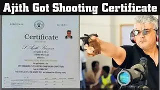 Ajith Shooting Competition Certificate | Rifle Championship