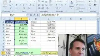 Mr Excel & excelisfun Trick 50: SUM Non - #N/A errors SUMIF or AGGREGATE?