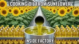 Inside the Sunflower Oil Factory &ndash; From Sunflower Seeds to Golden Cooking Oil (Full Process) 🌻