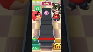 Tom Collaboration with Angry Bird #funny #talkingtom #gaming #games #mytalkingtom