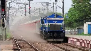 [4 in 1] 130 kmph Fastest Diesel Dust Storms Back to Back || EMD Trains at 130 kmph !!