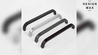 Cara Smooth Metallic Gray Cabinet Pulls, Modern and Sleek Hardware for Contemporary Kitchens