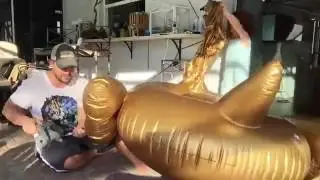 Jasonwell®Giant Inflatable Golden Swan Pool Float Reviews