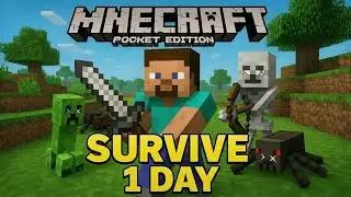 Minecraft Pocket Edition &ndash; 1 Day Survival Challenge | I Killed Many Mobs!