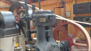 Icehouse Otto Belted Up - 1929 50 Hp Otto Diesel On Load - Coolspring Power Museum - June 2023
