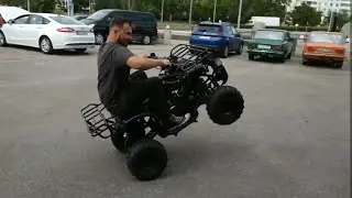 Сборка квадроцикла из коробки. Spark sp110-3. Spark sp125-7. Unboxing ATV 125cc.