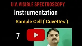 Sample Cell (Cuvettes), U.V. Visible Spectroscopy (Instrumentation)