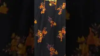 Black printed yellow orange floral cotton nighty ladies womens|Joy Collection Kakinada#shorts#nighty