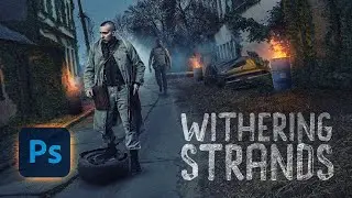 Withering Strands | Post-Apocalyptic Photoshop book cover design tutorial