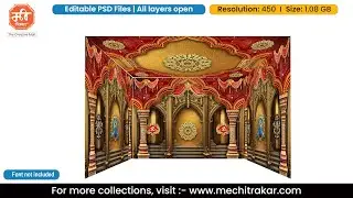 4 Side Stage Backdrop | Editable PSD Template by Mechitrakar