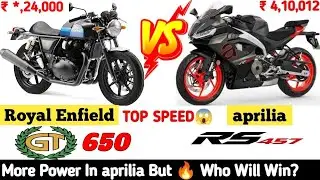 Aprilia RS 457 vs GT 650 🔥 : Metal VS Fiber WEIGHT 😬👊