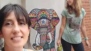 Instalación de malla sobre pared / Lorena Faiad 2020