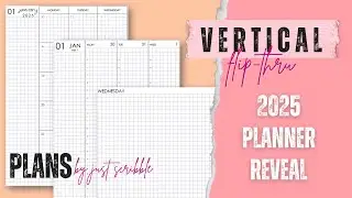 Планировщик на 2025 год: обзор // Планы Just Scribble (вертикальные) Flip-Thru