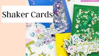 HANDMADE SHAKER CARDS! /// Using Inner Creativity Shop Pieces + Sequin Mixes From Me!