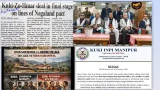 Dt:11/Feb/26|| Kuki-Zo tribe ho dinga Centre inpeace deal achaina asem konahitaiManipur a BJP makai