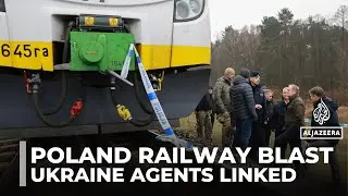 Poland blames two Ukrainians allegedly working for Russia for railway blast