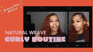HOW TO BLEND A NATURAL  WEAVE | CURLY HAIR ROUTINE W/ EULLAIR HAIR | GIVEAWAY WINNER ANNOUNCED!