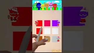Digital color mixing: Sprunki character #sprunki #colormixing #procreate #satisfying
