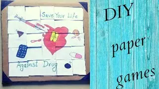 How to make DIY games at home with papers | Family games | Fun games.