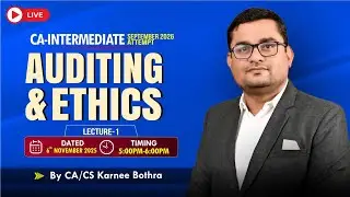 CA Inter Auditing | Introduction to Audit & SA 200 | CA CS Karnee Bothra