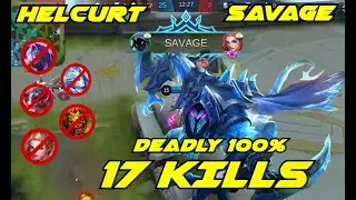 SAVAGE!!! Helcurt 1 Hit Combo by Hercolous King K Top Rank Player Helcurt - Mobile Legends Bang Bang