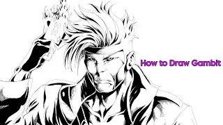 How to Draw Gambit from Xmen