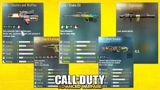 SEE EVERY VARIANT WEAPON IN ADVANCED WARFARE! Full List w/ Images (COD AW) | Chaos